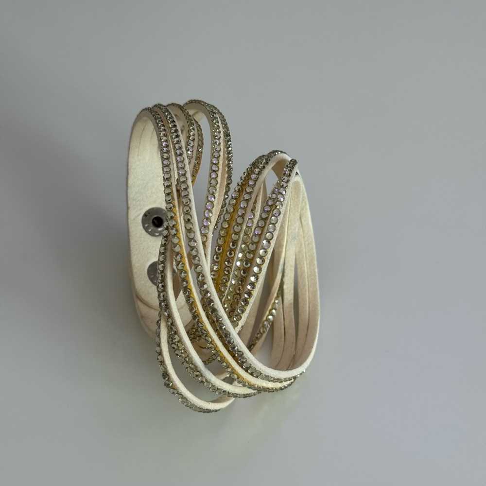 Swarovski Wrap Bracelet -White